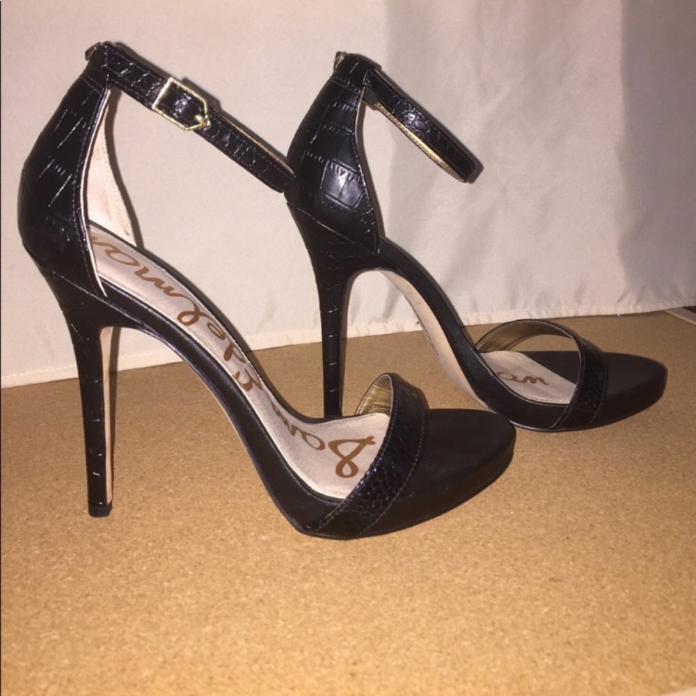 Sam Edelman Black High Heels Sandals